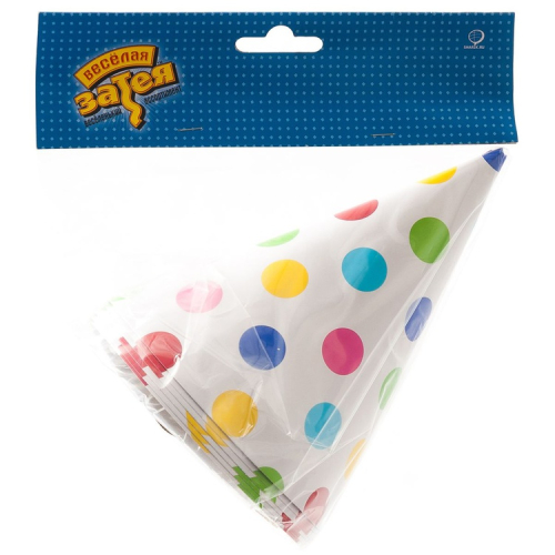 колпак горошек мульти 6шт/g; китай