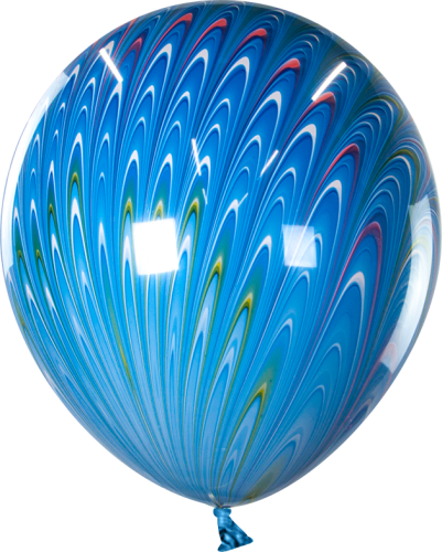 р18п павлин, синий, агат, 1 шт, китай