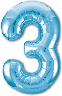 цифра slim голубой 3 / agura, россия