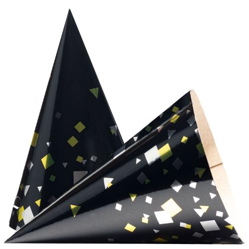 колпак конфетти party черный 6шт/g, китай