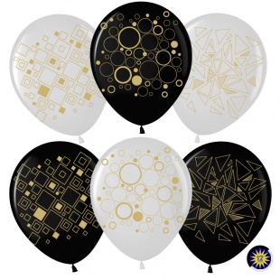 р12п геометрия, белый/черный, 5 ст, (упак 50 шт), малайзия