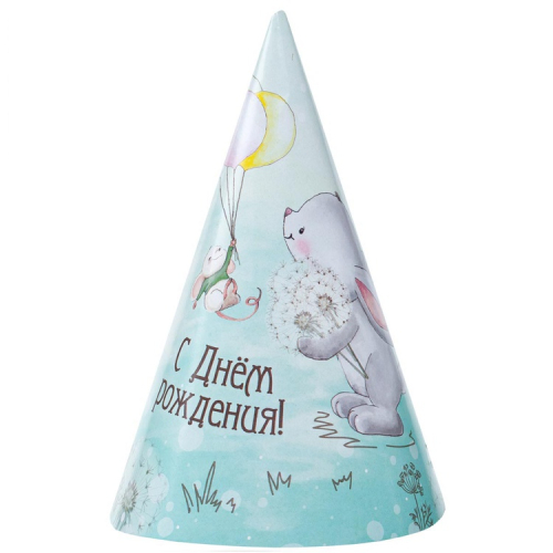 колпак с др зайка 6шт/g, китай