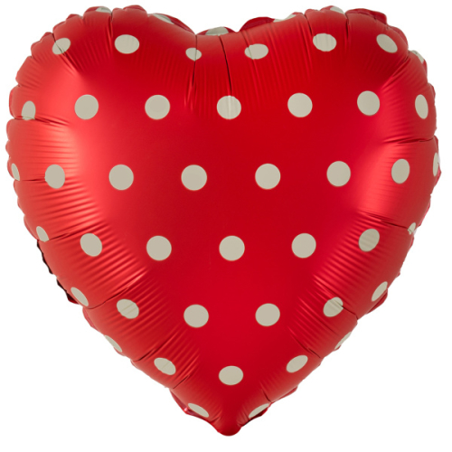 18с горошек, красный / свет шаров (713)