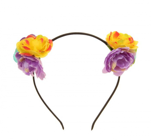 ободок гавайский "яркие цветы", китай