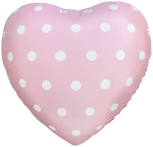 18с горошек, розовый / свет шаров (713)