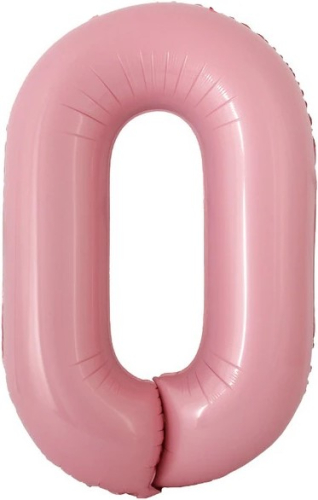 цифра 0 розовый 16" (с клапаном) fl, китай