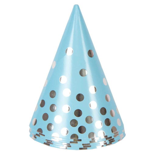 колпак горошек серебряный 6шт, китай