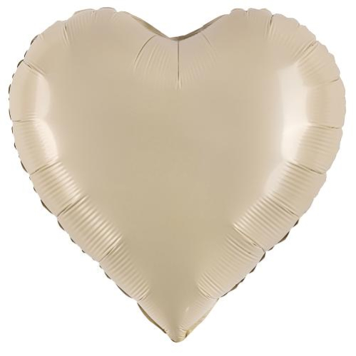 10 сердце кремовый, сатин fl, китай