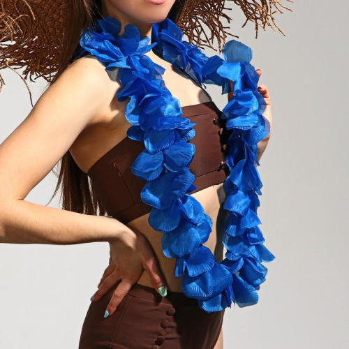 ожерелье гавайское "лепестки", цвета микс, китай