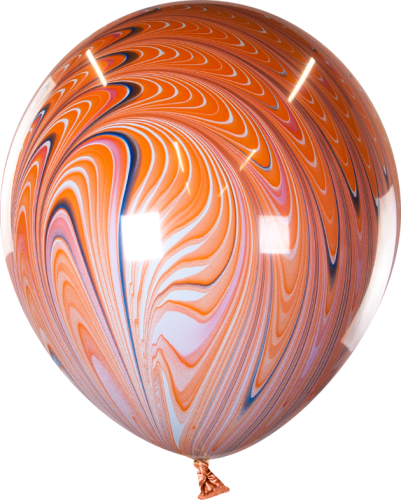 р18п павлин, оранжевый, агат, 1 шт, китай