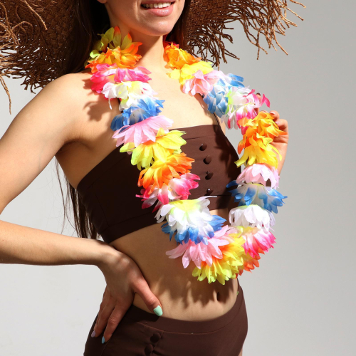 ожерелье гавайское "фантазия цветов", китай