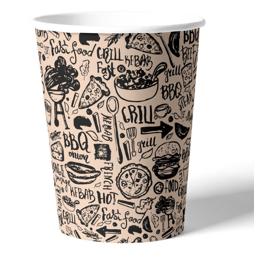 набор бумажных стаканов крафт, 6 штх250 мл, россия