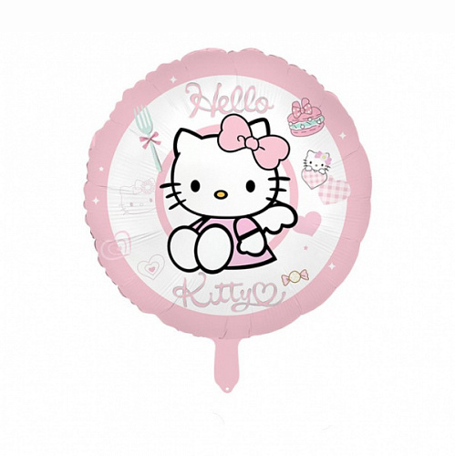 18к котик в розовом / свет шаров; китай