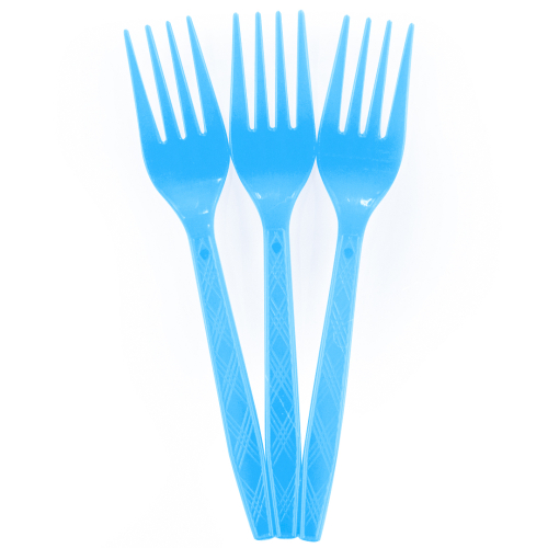 вилки, голубой, 15 см, 10 шт., китай