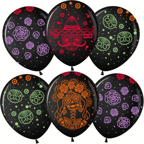 р12п волшебный хэллоуин, черный, 5 ст (упак 25 шт) / волна веселья, малайзия