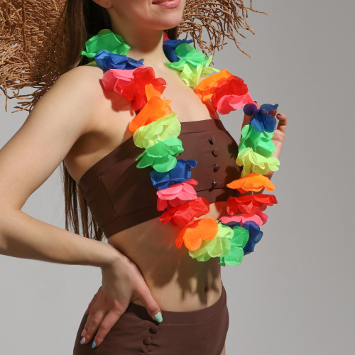 ожерелье гавайское "цветочная фантазия", китай