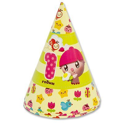 колпак малышарики 1 годик, 6 шт; россия