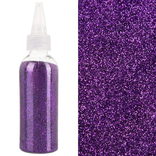 глиттер темно-сиреневый, 80гр, в банке, китай