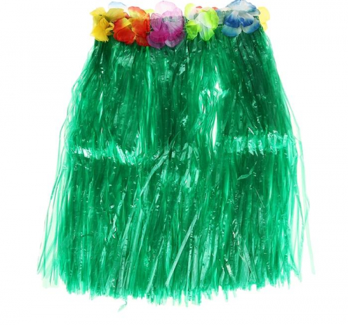 юбка гавайи цвет зеленый 40 см, китай