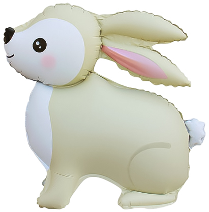 ф 3d лесной зайка, кремовый, сатин / falali, китай