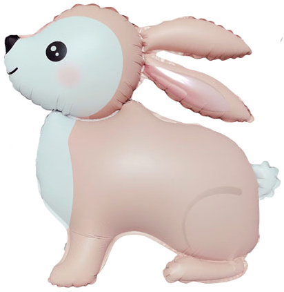 ф 3d лесной зайка, розовый, сатин / falali (713); китай