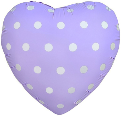 18с горошек, сиреневый / свет шаров (713)