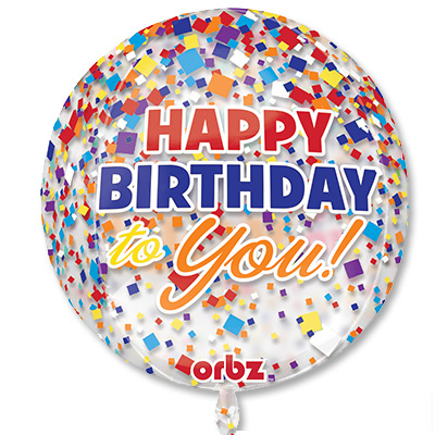 ф 3d сфера 16" hb конфетти g20, сша