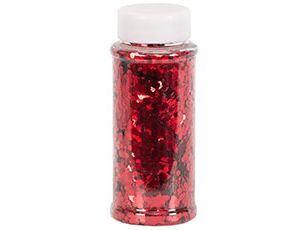 конфетти блестки для декора, красные, 90гр; китай